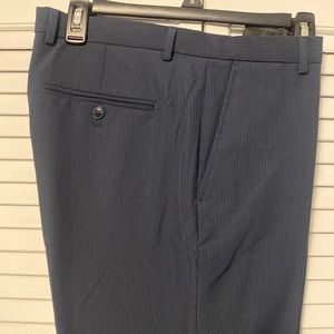 Calvin Klein Slim Stretch Navy Pinstripe pants